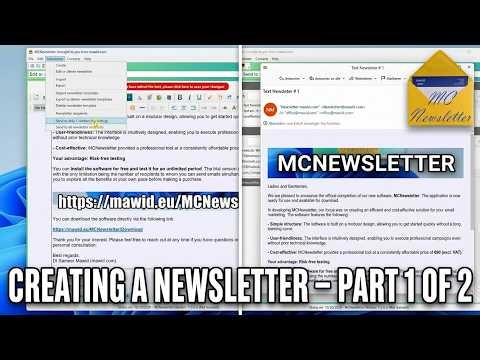 (4E1 MCNewsletter) Creating a Newsletter – Part 1 of 2