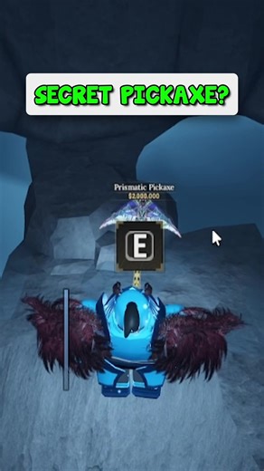New secret pickaxe(prismatic) location in the forge Roblox | the forge