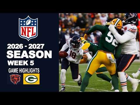 Chicago Bears vs Green Bay Packers Full Game | NFL Week 5 | Oct 11, 2026