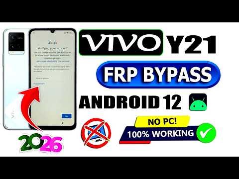 Vivo Y21 Frp Bypass New Security 2026 || Vivo Y21 Google Account Bypass Android 12 📘 Without Pc