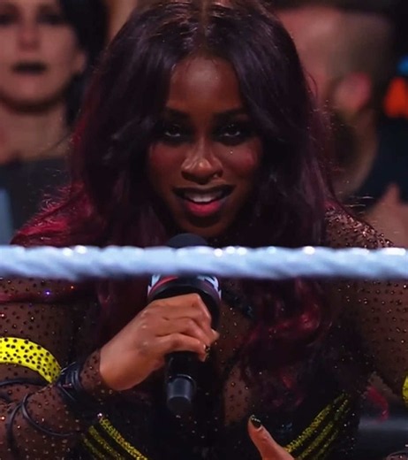 Naomi relinquishes her championship and announces her pregnancy #wwe #naomi #naomiwwe #harrystyles #fyp