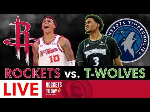 NBA LIVE STREAM 🚨Houston Rockets vs. Minnesota T-Wolves Live Streaming Scoreboard & Box Score