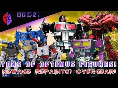 A BUNCH of Optimus Updates! MPG17 Repaints! Overgear Prime! Newage Magnus and Crew! And MUCH more!