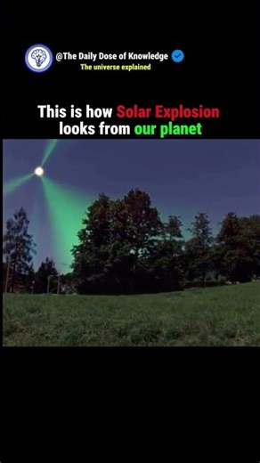 This is how Solar explosion looks from our planet #space #simulation #howthingswork