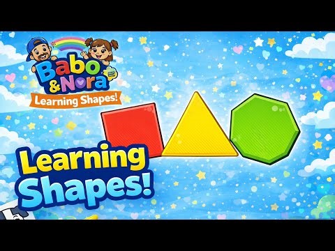 Learning Shapes 🔺🟥🟢 | Square, Triangle & Hexagon Fun for Kids