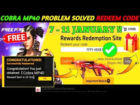 FREE FIRE REDEEM CODE TODAY JANUARY REDEEM CODE FREE FIRE | FF REDEEM CODE TODAY 8 JANUARY 