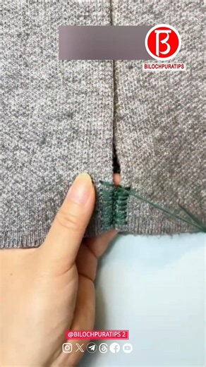 Tutorial on sewing a patchwork-style slit—easy for beginners to master!