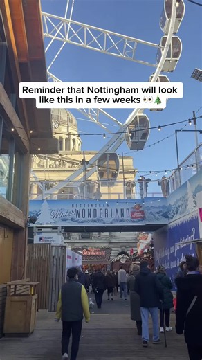Who’s ready for Christmas in Notts? 😍🎄 Nottingham’s Winter Wonderland resturns to Market Square on 12th November 2026 #nottingham #notts #winterwonderland #christmasmarket