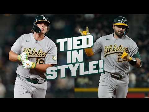 BRAND NEW GAME! Nick Kurtz and Shea Langeliers hit BACK-TO-BACK HRs to TIE THE GAME! 😤💪