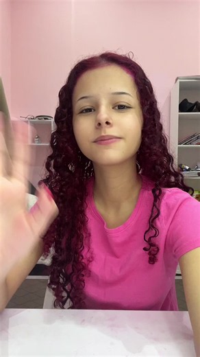 #cabelocacheado #cabelovermelhorosa #finalizacao | Cabello Hair