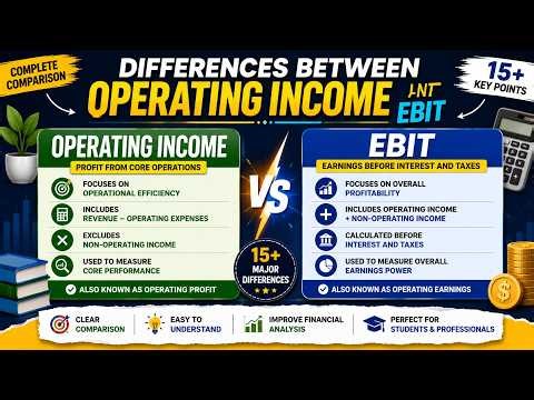 Differences between Operating Income and EBIT