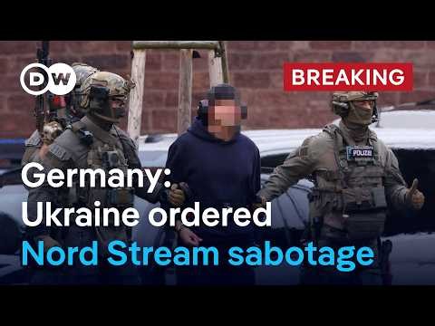 BREAKING: German prosecutors say Ukraine ordered Nord Stream pipeline sabotage | DW News