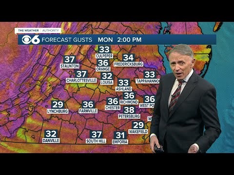 Increasingly windy with temps rising through 50s into sunrise Monday