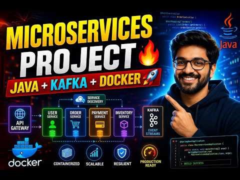 Full Microservices Project 🔥 Spring Boot + Kafka + Docker | Build Scalable System 💻