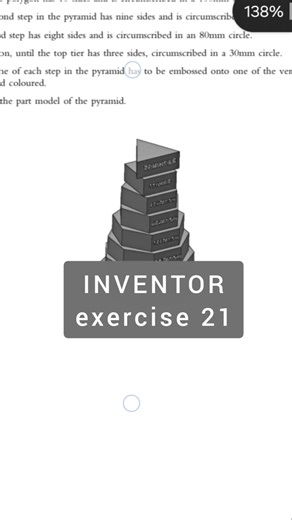 3D modelling basics in autodesk inventor ep21 #inventor
