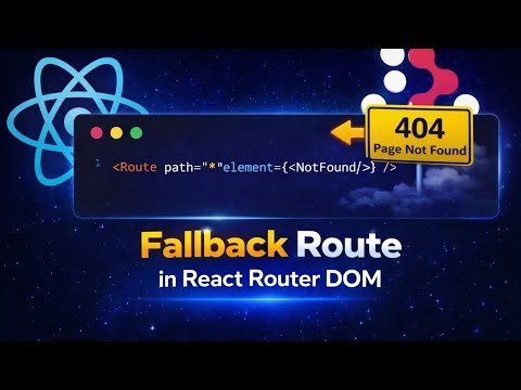 05 Fallback Route in React | React Router DOM | Coderz Area