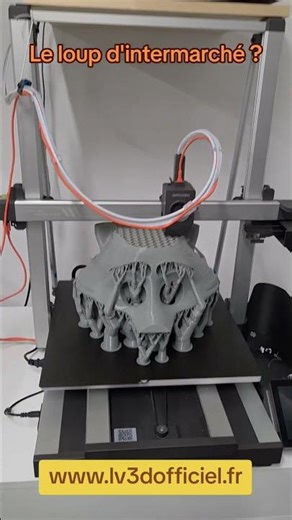 Le loup d'intermarché en 3d ... #3d #lv3d #imprimante3d #impression3d