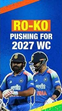 Ro-Ko pushing for 2027 WC! #Shorts #India #ViratKohli #RohitSharma