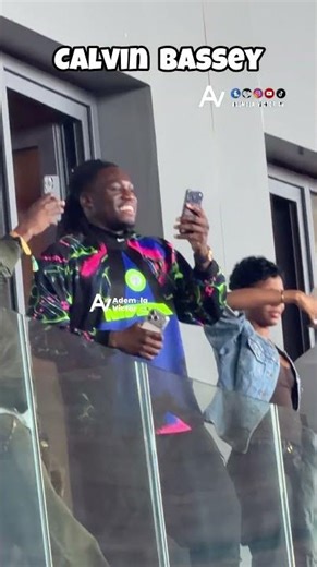 Calvin Bassey enjoying the game from the VIP Box in Casablanca - Nigeria vs Egypt - AFCON 2025
