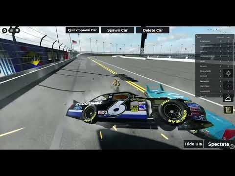 Roblox: New Video - Part 107 Of Racing Daytona Nascar Cars in 'Just Daytona'