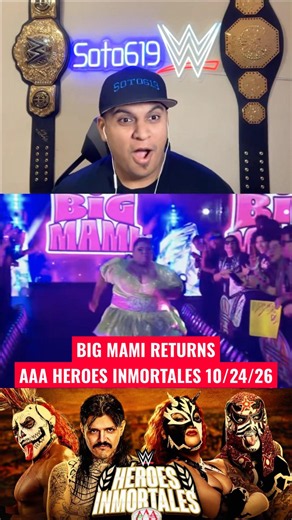 Big Mami returns to AAA taking out Karmen at AAA HEROES INMORTALES 10/24/26 #aaa #soto619