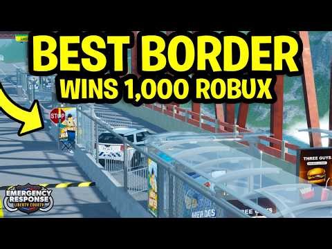 Whoever Creates The BEST BORDER Wins 1,000 ROBUX! (ERLC)