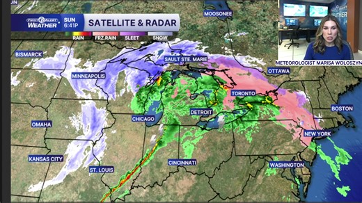 Meteorologist Marisa Woloszyn times out the winds and snow for Monday. Plus the plummeting temperatures. | WXYZ-TV Channel 7