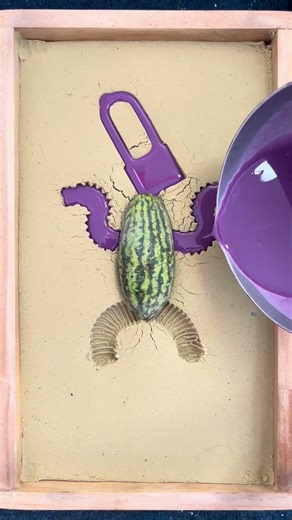 DIY Smooth Candle Art: Creative Pop Tube Monster Sand Casting #shorts #art #diy