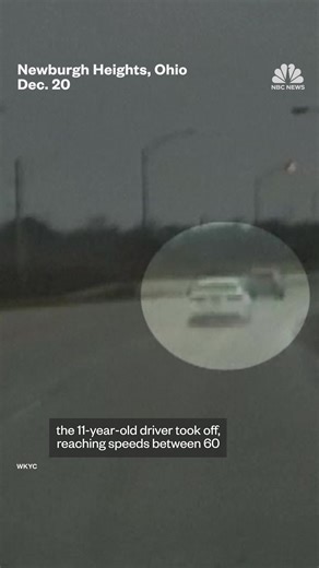 Three children lead police on a chase with a stolen car in Ohio after watching how-to videos on YouTube. | NBC News