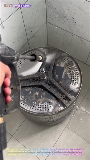 Deep Clean: Steam Washing a Washing Machine Drum! 🧼♨️