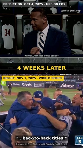 A-Rod: Yankees Over Phillies in the World Series… Dodgers Went Back-to-Back 🧾