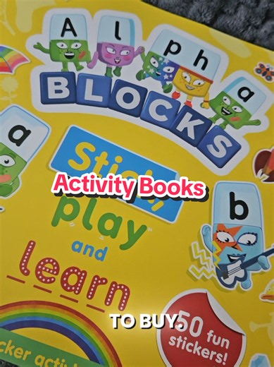 Alphablocks Activity Book 💥 #alphablocks #activitybook #stickers #activityforkids #learnthroughplay