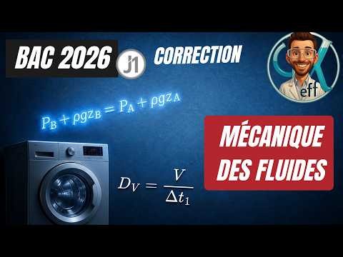 🎓Mécanique des fluides – Bac 2026 J1 📝 1/5 – Exercice n°1 Terminale Spécialité Physique Chimie
