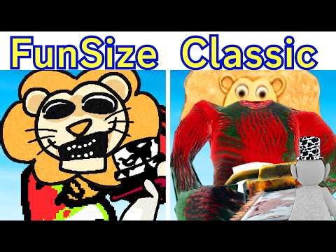 FNF New The Lion's Mouth! FUN SIZED vs CLASSIC vs V2 vs V3 (Myths of Tubbyland) Guardian vs Dipsy