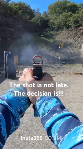 The shot is not late. The decision is!!! #competitiveshooting