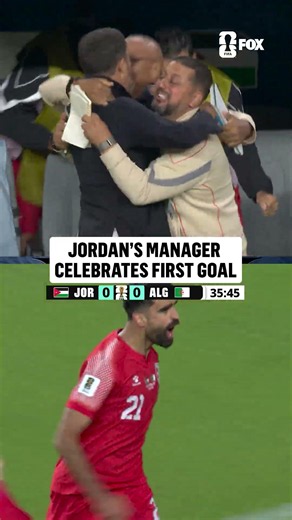 Jamal Sellami couldn't contain his excitement after Jordan found the back of the net 🇯🇴