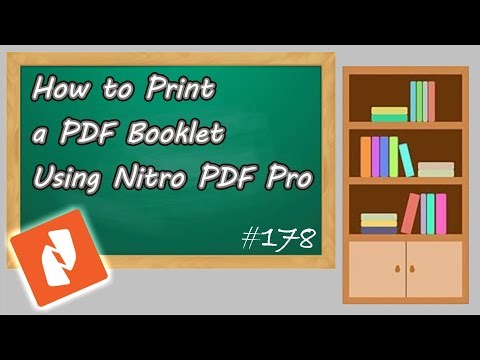 How to Print Booklet in PDF Both Sides Using Nitro #178