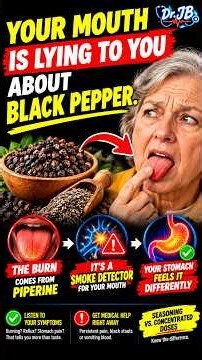 Black Pepper Burn Your Tongue: Does It Mean Stomach Damage? What Seniors Should Know #seniorhealth