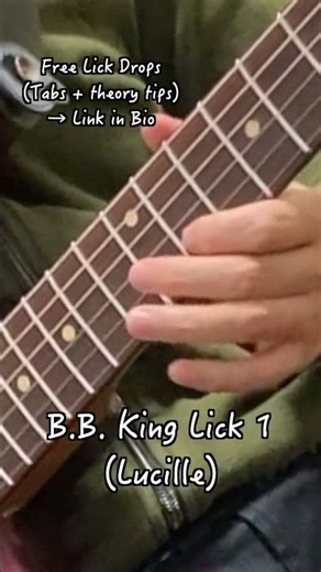 B.B. King Lick 1 from Lucille | Get the latest Free Lick Drop with TAB + theory. No signup required.
