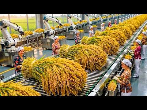 Inside a Massive Rice Factory | How Rice Is Processed From Field to Table