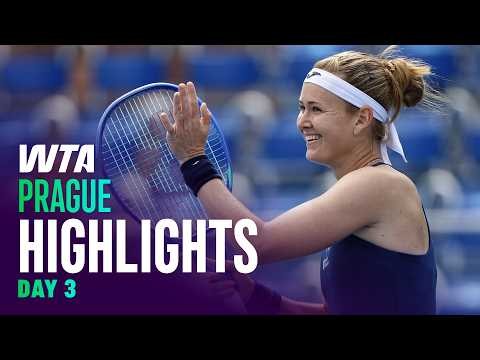 Day 3 in Prague with Bouzkova, Valentova, & more | WTA Match Highlights
