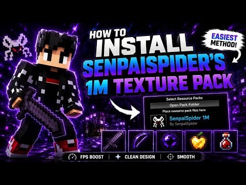 Easiest Guide to Install SenpaiSpider's 1M Texture Pack (Nobody tells you)