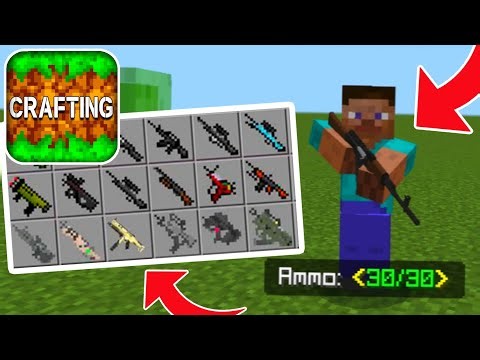 How To Download GUNS MOD in Crafting and Building 8