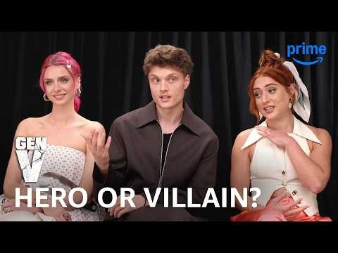 Gen V Cast Decide Real-Life Heroes vs. Villains | Prime Video