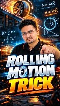 JEE 2027 : Rolling Motion Short Trick in 60 Secs🔥 | JEE Physics Short #jee #jeemains #jeephysics