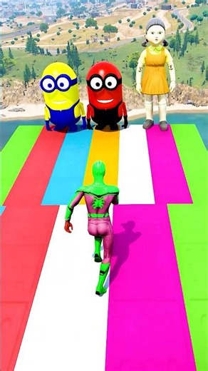 GTA 5 Epic Water Ragdolls | Spider-Man Jumps / Fails ep.18886 #shorts