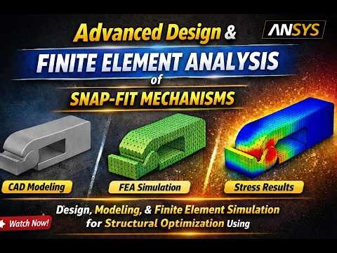 Optimized Design and Simulation of Snap-Fit Mechanisms using Finite Element Methods in ANSYS