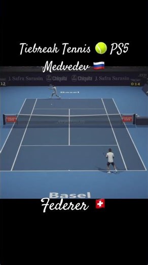 Federer vs Medvedev incredible Volley #tennis #highlights #sports #shorts