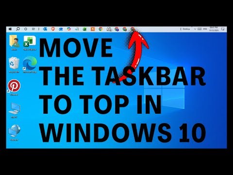How To Move The Taskbar To Top Of The Screen In Windows 10 | Top Of The Screen Taskbar In Windows