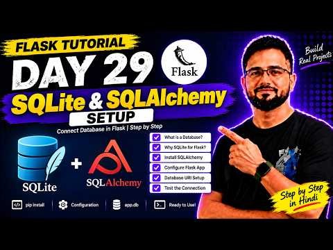 Flask Tutorial #29 - Database with SQLAlchemy | SQLite & Database Setup